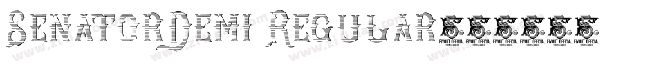 SenatorDemi Regular字体转换